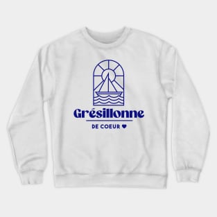 Grésillonne de coeur - Brittany Morbihan 56 Mer Ile de Groix Crewneck Sweatshirt